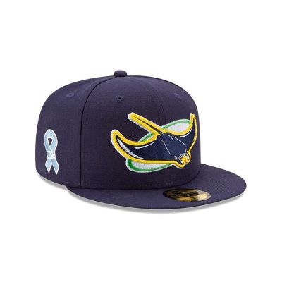 Tampa Bay Rays Gorra | New Era MLB Father's Day 59fifty Fitted Cap Mexico - Azules